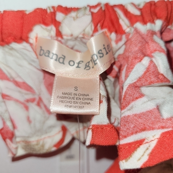 Band of Gypsies Lana Red and White Floral Button Ruffle Maxi Dress Size S - Picture 7 of 14